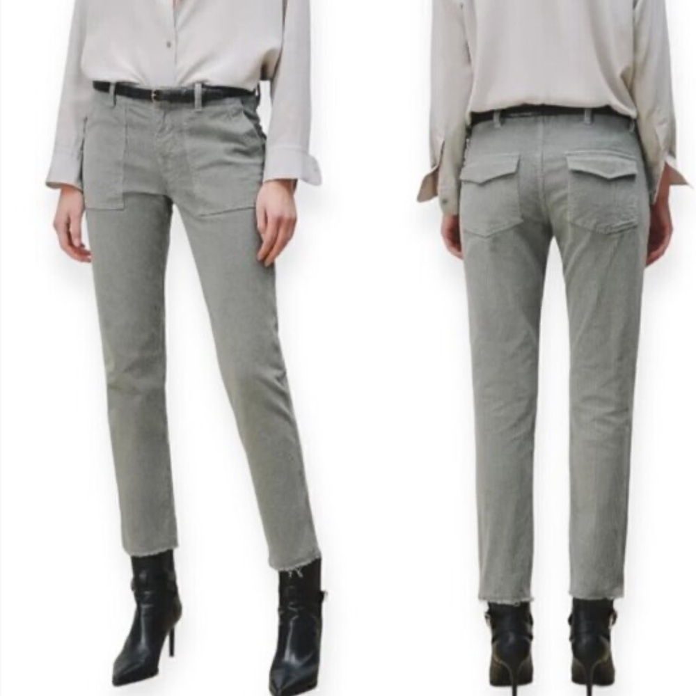 Nili Lotan Jenna Gray Corduroy Pant - Picture 5 of 5